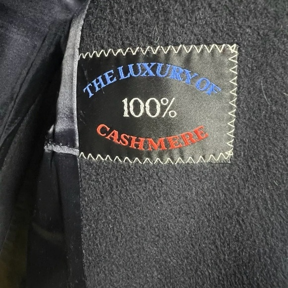 Smiths Bermuda Mens Cashmere Trench Over Coat Size 44 Large Long England - Picture 3 of 7